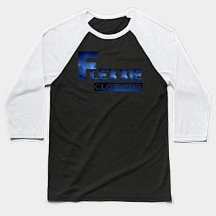 Flexxie Lightening Blue Design Baseball T-Shirt